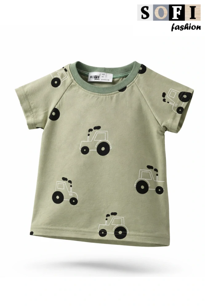 Tričko s krátkým rukávem - traktůrek na poli