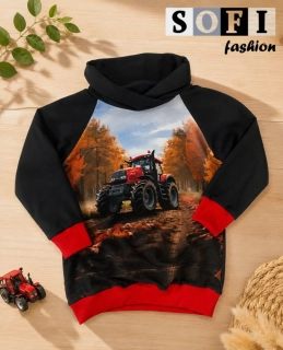 Mikina - červený traktor